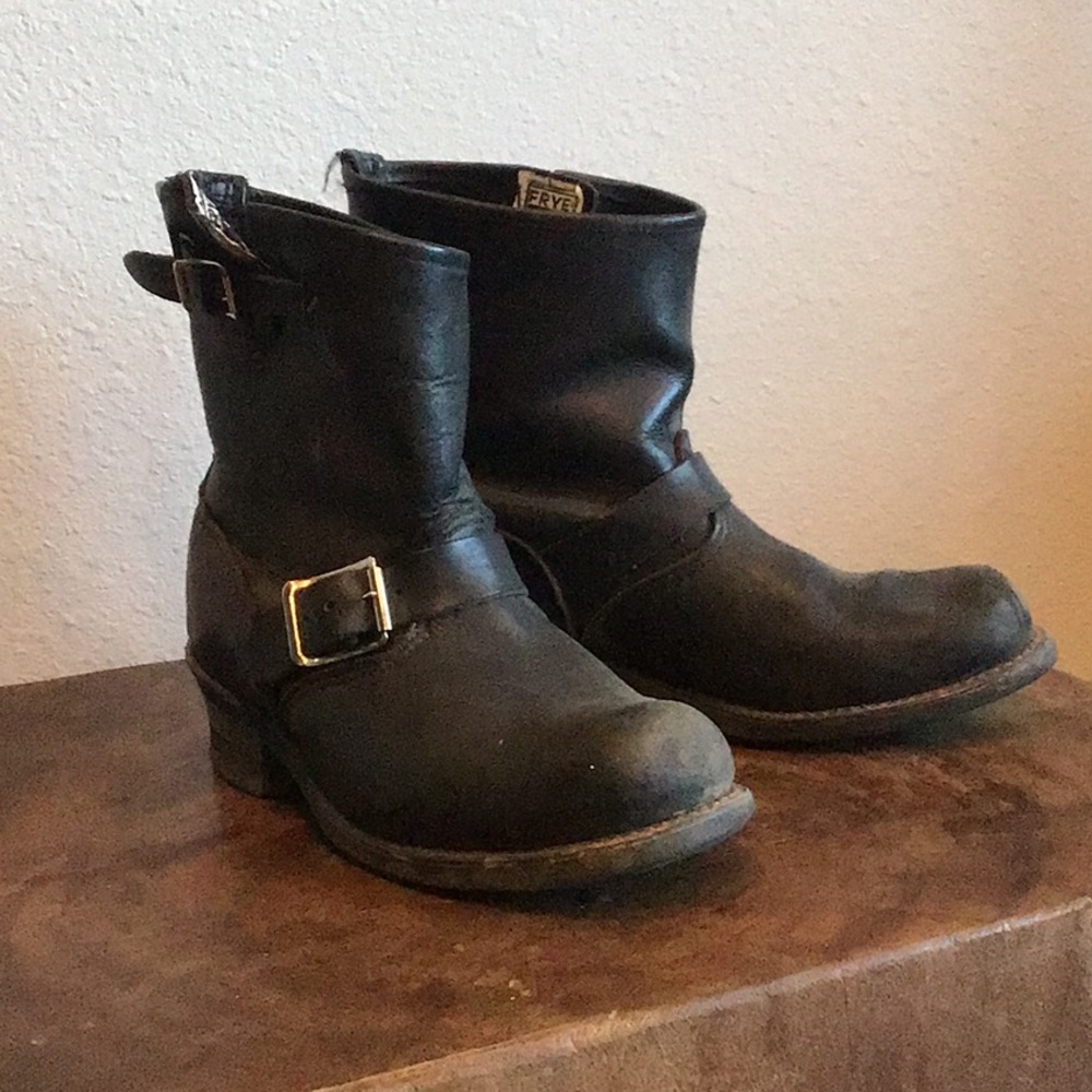 Frye short harness boots